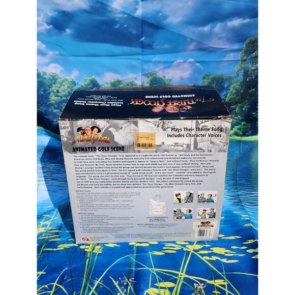 2002 The Three Stooges Animated Golf Academy Scene Collectible In Box Gemmy - Picture 4 of 4